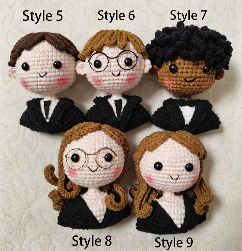 Handmade Crochet Graduation Bouquet with Graduate Doll | Personalized Graduation Gift