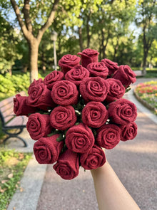 Handmade Crochet Rose Bouquet – Forever Flowers Gift for Her, Birthday, Anniversary & Valentine’s Day