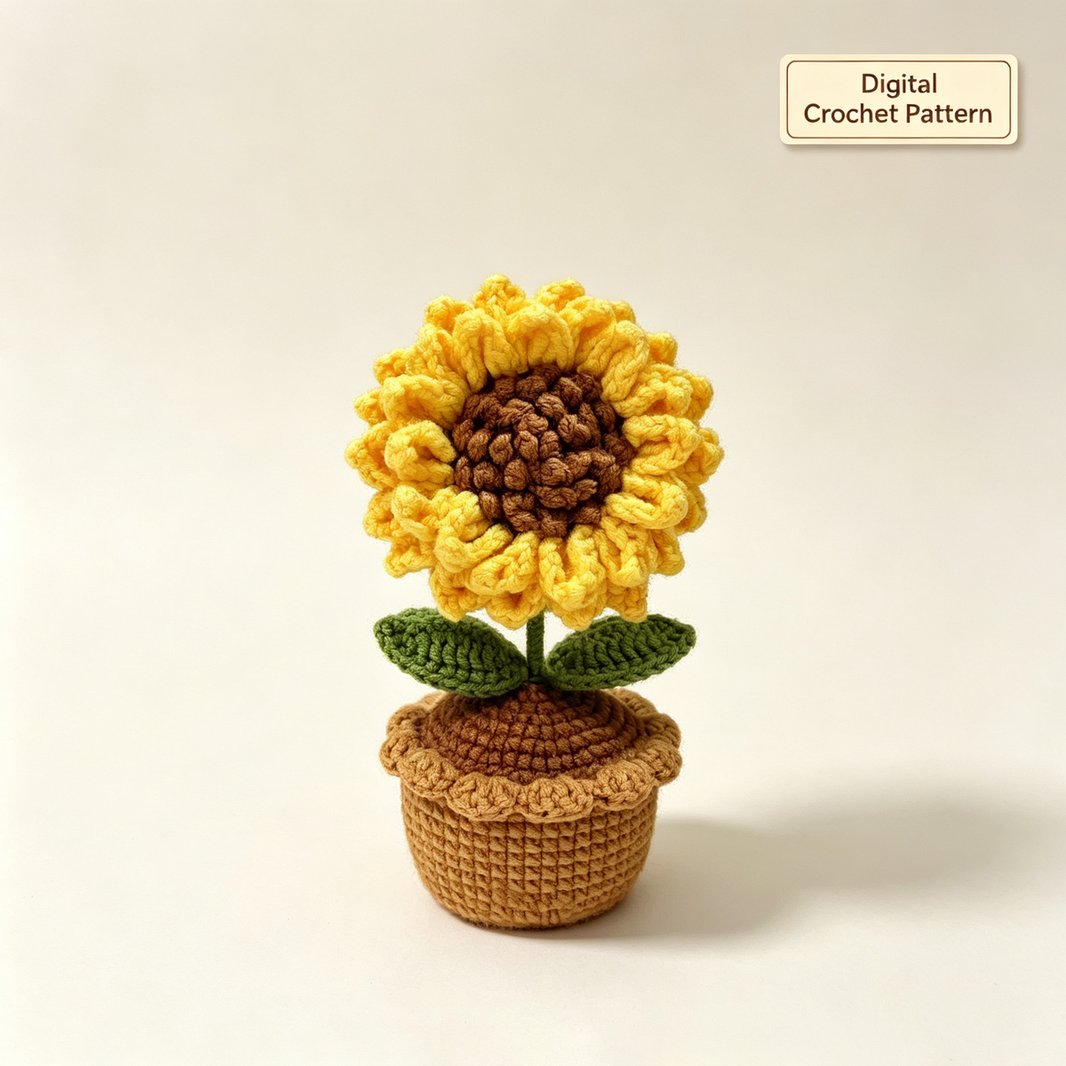 Sunflower Potted Plant Pattern