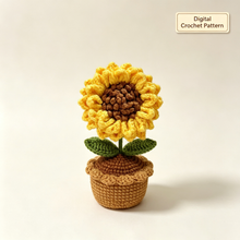 Sunflower Potted Plant Pattern